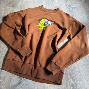 Golf Wang Nate Crewneck Brown Sweatshirt-size S
